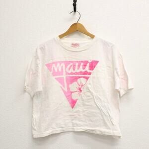 Vintage Maui Hawaii Crop Top T Shirt Large
